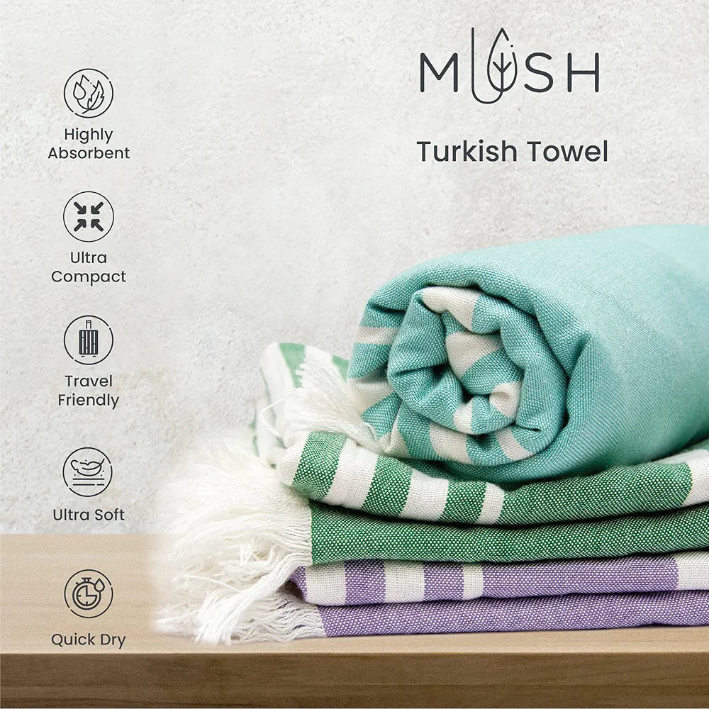 Mush Rayon Derived From Bamboo Large Bath Towel | Ultra Soft, Absorbent, Light Weight, & Quick Dry Towel For Bath, Travel, Gym, Beach, Pool, And Yoga | 75 X 150 Cms , 250 TC